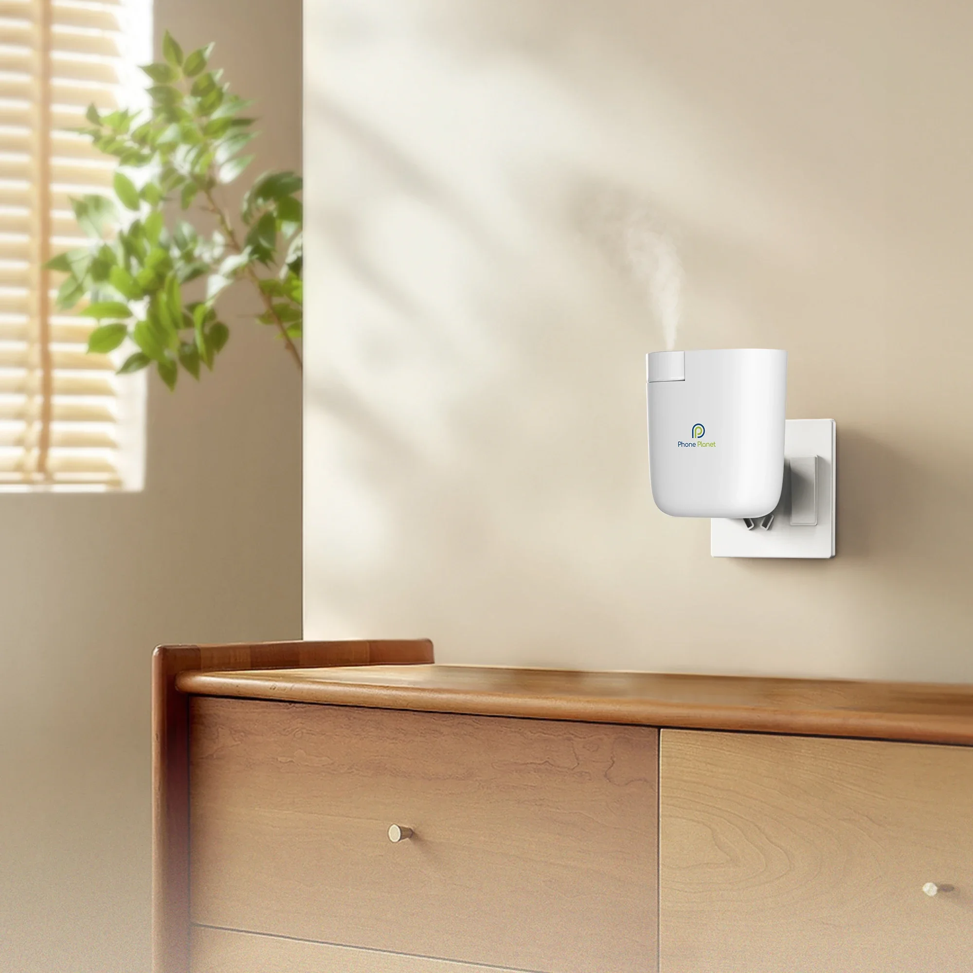 Home Fragrance Hotel - 新型ホットスマートルームフレグランスディフューザー ミニ壁掛けアロマセラピーマシン エアフレッシュナー アップグレードされた噴霧機能 BT制御