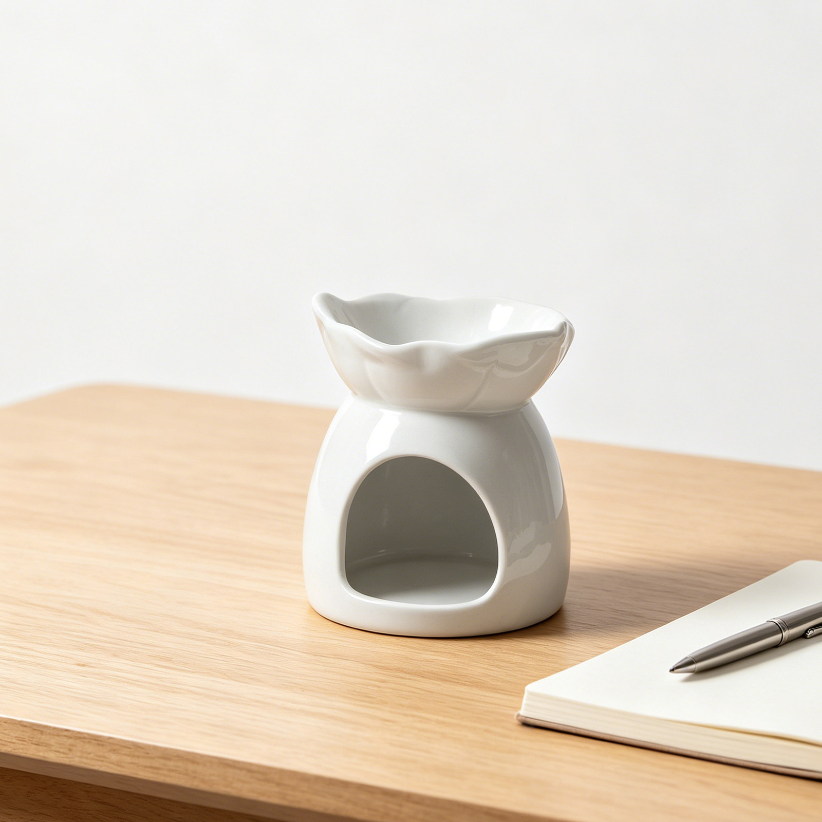 セラミックホルダー エレガントな葉の形 ティーライト オイル - Wax Melt Burner のレビューと価格