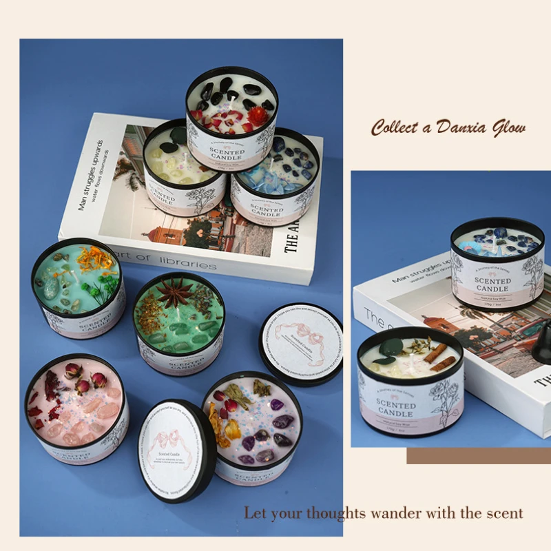クリエイティブクリスタルアロマセラピーキャンドル6オンス - - Home Fragrance Long Lasting のレビューと価格