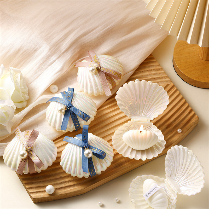 貝殻キャンドル 香りのシェルパールセット キャンドル 結婚式 - Home Fragrance Gift Set のレビューと価格