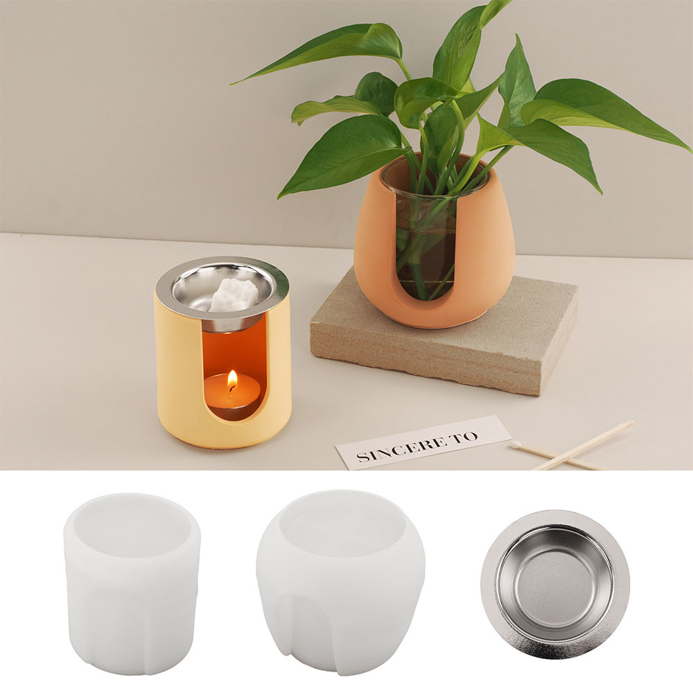 円筒香炉シリコーン型 DIY 水耕花瓶コンクリートセメント型 - Wax Melt Burner のレビューと価格