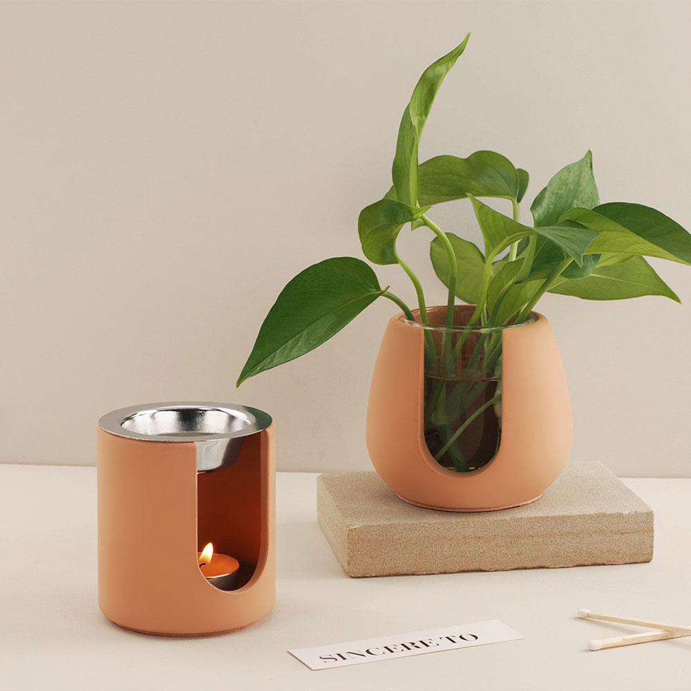 円筒香炉シリコーン型 DIY 水耕花瓶コンクリートセメント型 - Wax Melt Burner のレビューと価格