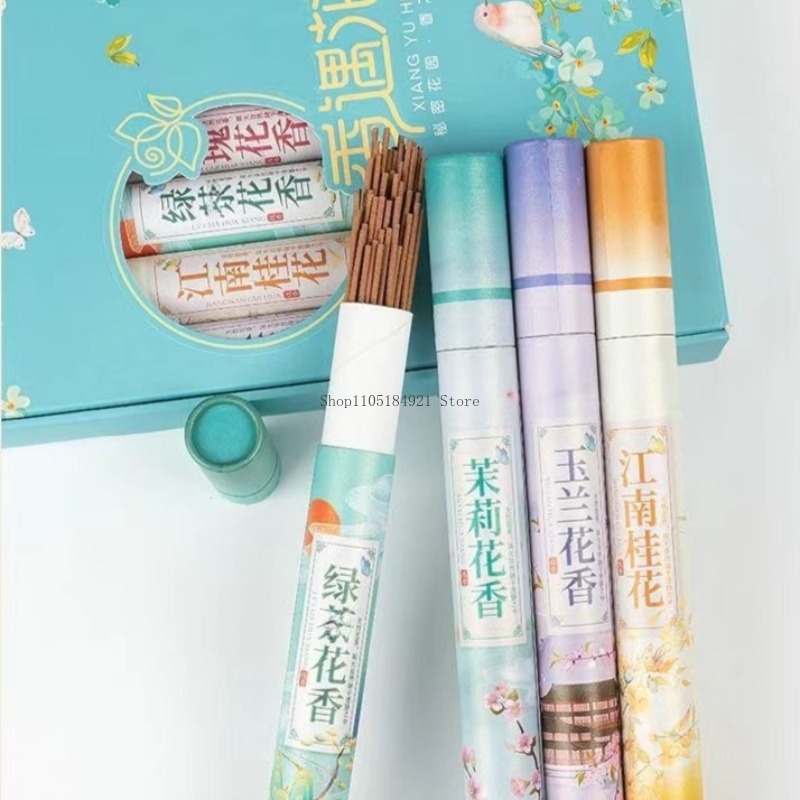 7種類の天然植物の花の香りスティックインセンスギフトボックス - Home Fragrance Gift Set のレビューと価格