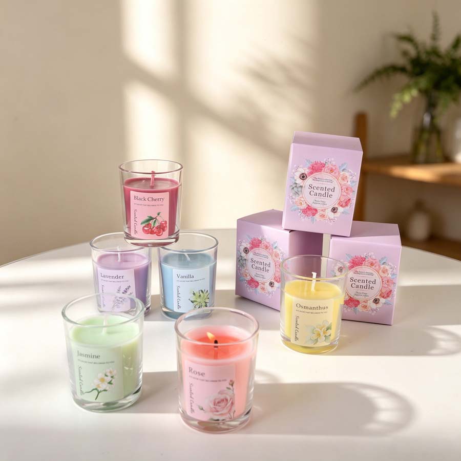 アロマセラピーアロマキャンドルギフトセット 6種類の香りのガ - Home Fragrance Gift Set のレビューと価格