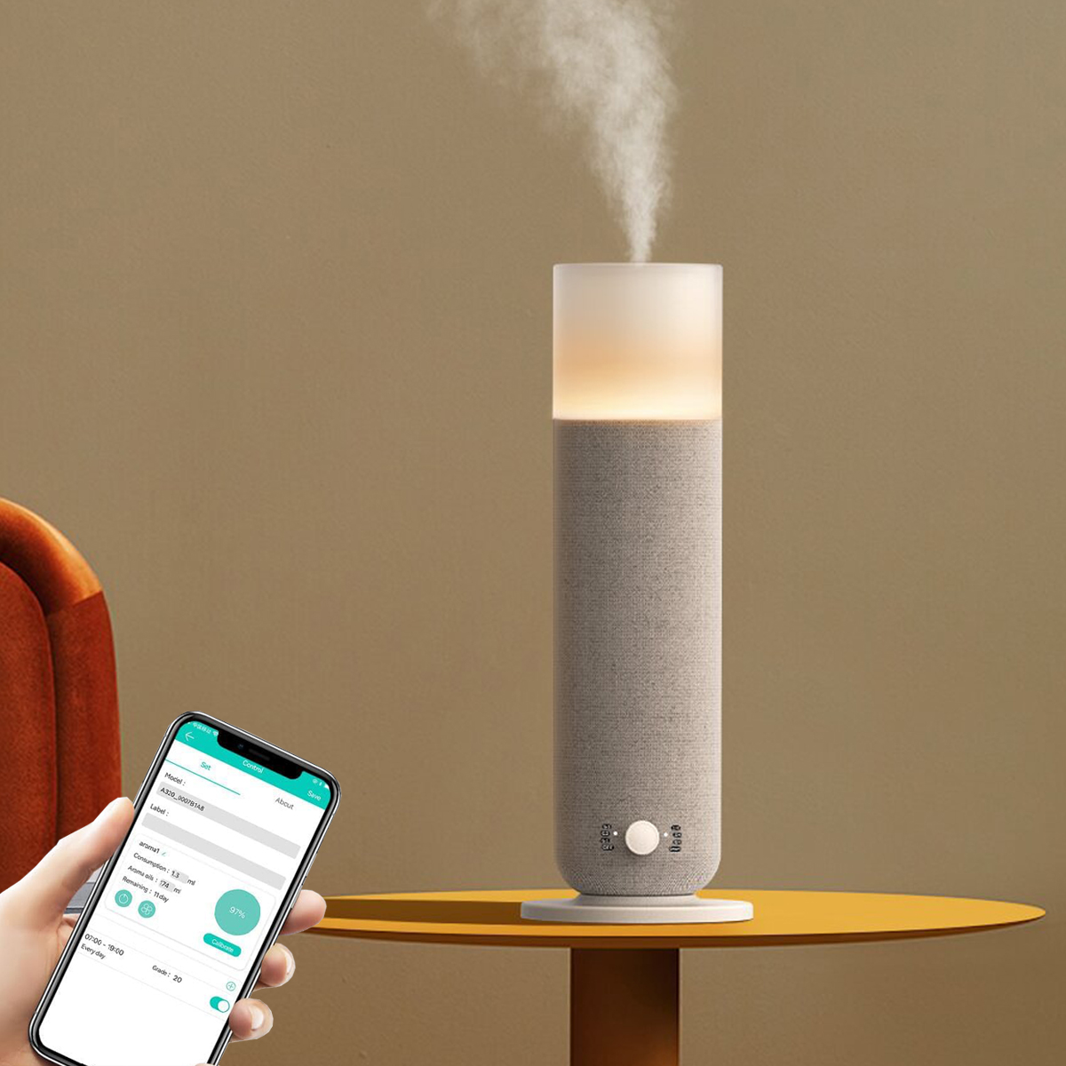 ルームフレグランスディフューザー、最大165m³対応、スマー - Home Fragrance Hotel のレビューと価格