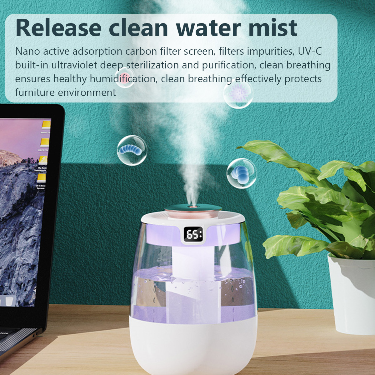 1.3L 空気加湿器ダブルスプレーポートクールミストメーカー - Home Fragrance Janzen のレビューと価格