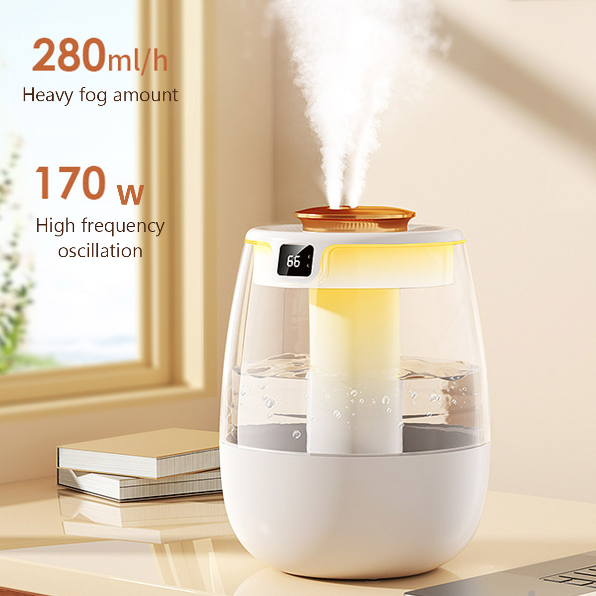 1.3L 空気加湿器ダブルスプレーポートクールミストメーカー - Home Fragrance Janzen のレビューと価格